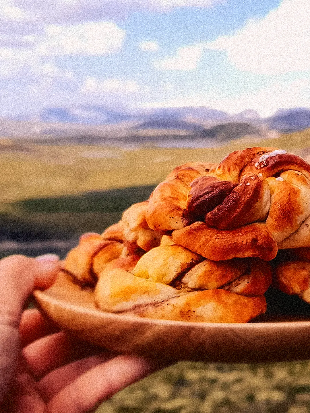 Ekstra utsnitt av Frokostplata Turtallerken ø20cm (produktet) i brukssituasjon